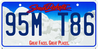 SD license plate 95MT86