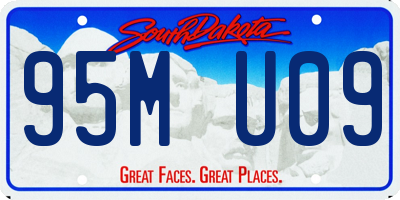 SD license plate 95MU09