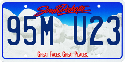 SD license plate 95MU23