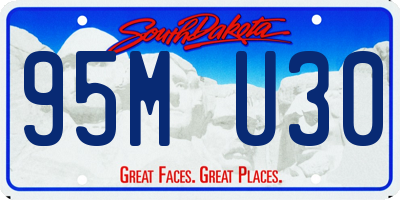 SD license plate 95MU30