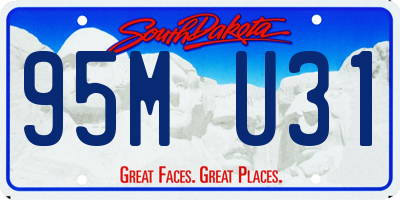 SD license plate 95MU31