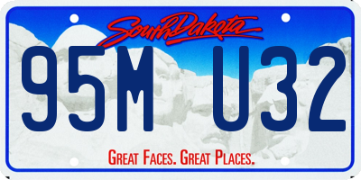 SD license plate 95MU32