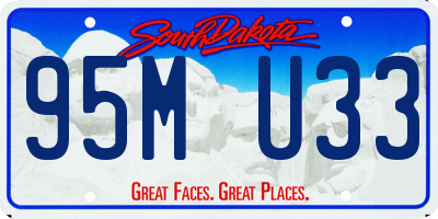 SD license plate 95MU33