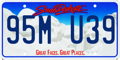 SD license plate 95MU39