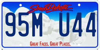 SD license plate 95MU44