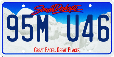SD license plate 95MU46