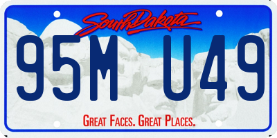 SD license plate 95MU49