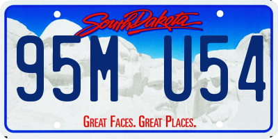 SD license plate 95MU54