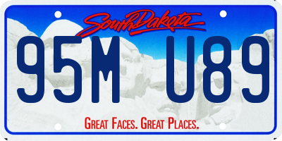 SD license plate 95MU89