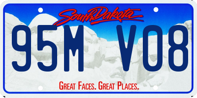 SD license plate 95MV08