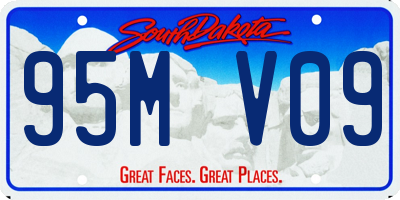 SD license plate 95MV09