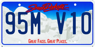 SD license plate 95MV10