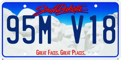 SD license plate 95MV18
