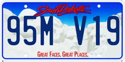 SD license plate 95MV19