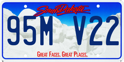 SD license plate 95MV22
