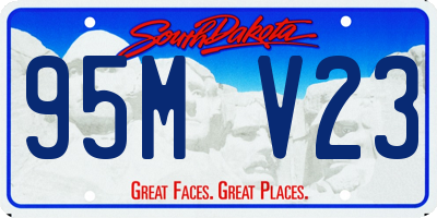 SD license plate 95MV23