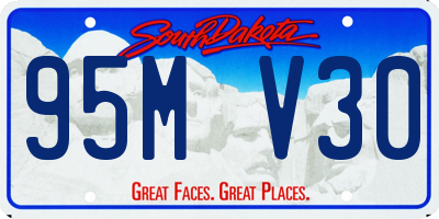 SD license plate 95MV30