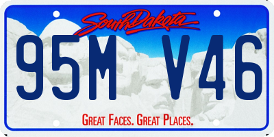 SD license plate 95MV46