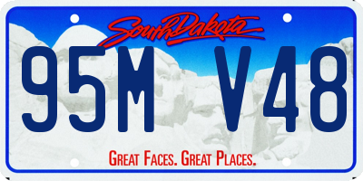SD license plate 95MV48