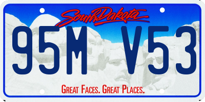 SD license plate 95MV53