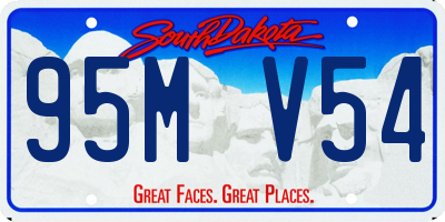SD license plate 95MV54