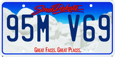 SD license plate 95MV69