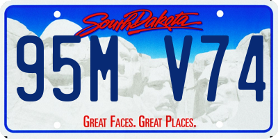 SD license plate 95MV74