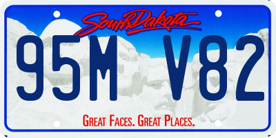 SD license plate 95MV82