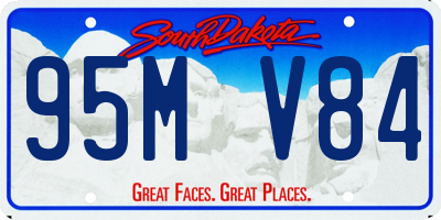 SD license plate 95MV84