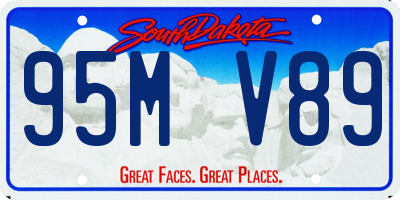 SD license plate 95MV89