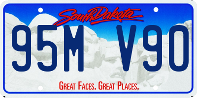 SD license plate 95MV90