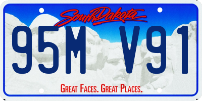 SD license plate 95MV91