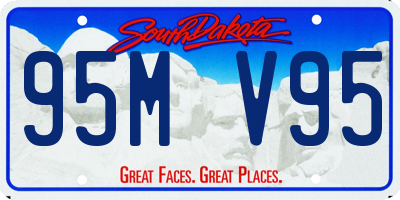 SD license plate 95MV95