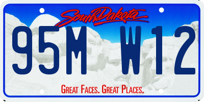 SD license plate 95MW12