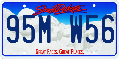 SD license plate 95MW56