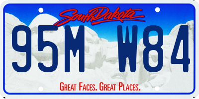 SD license plate 95MW84