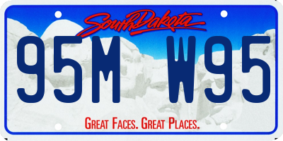 SD license plate 95MW95