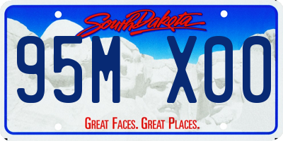SD license plate 95MX00