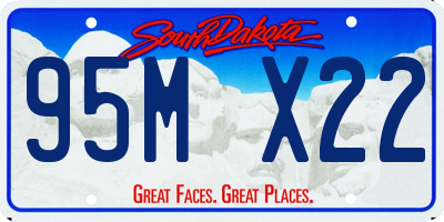 SD license plate 95MX22