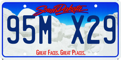 SD license plate 95MX29