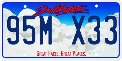 SD license plate 95MX33