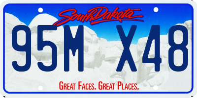 SD license plate 95MX48