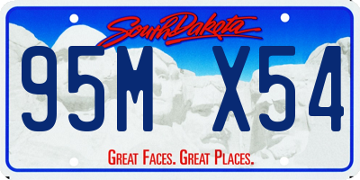 SD license plate 95MX54