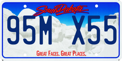SD license plate 95MX55