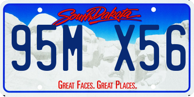 SD license plate 95MX56