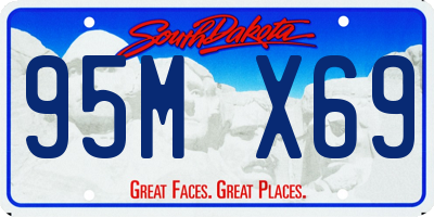 SD license plate 95MX69