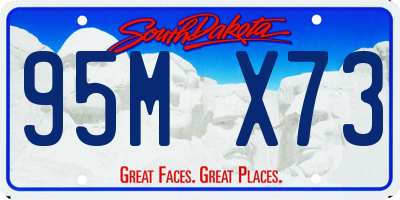 SD license plate 95MX73