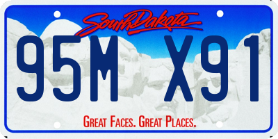 SD license plate 95MX91
