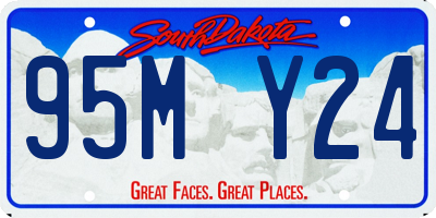 SD license plate 95MY24