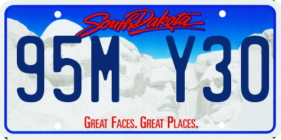 SD license plate 95MY30